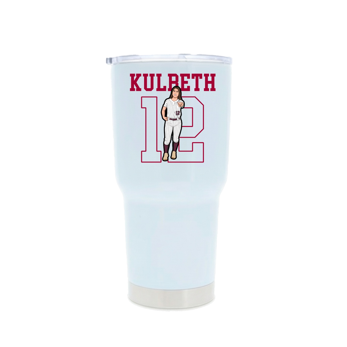 30oz Stainless Steel Tumbler — Shirsey in White
