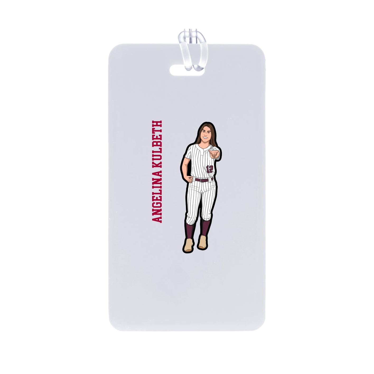 Bag Tag — Name Vertical in Classic