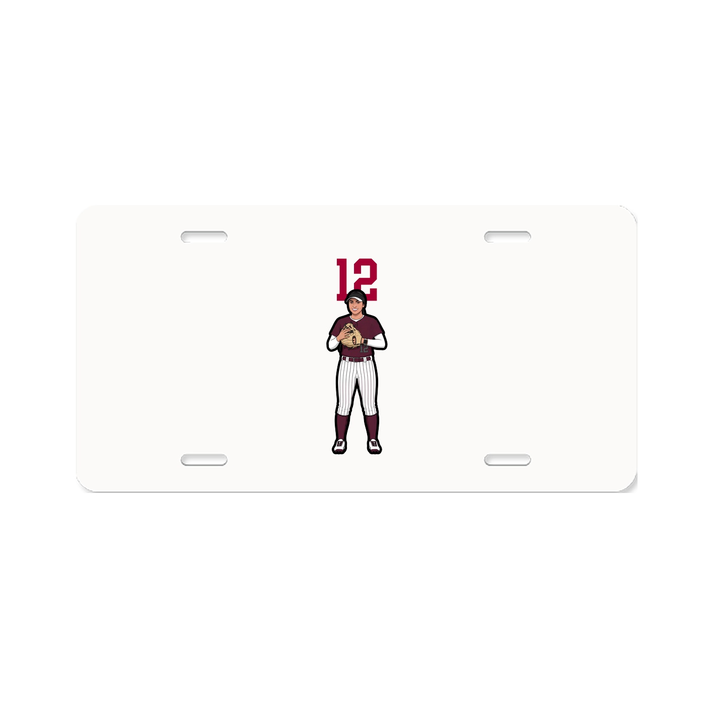 License Plate — Number Top in Classic