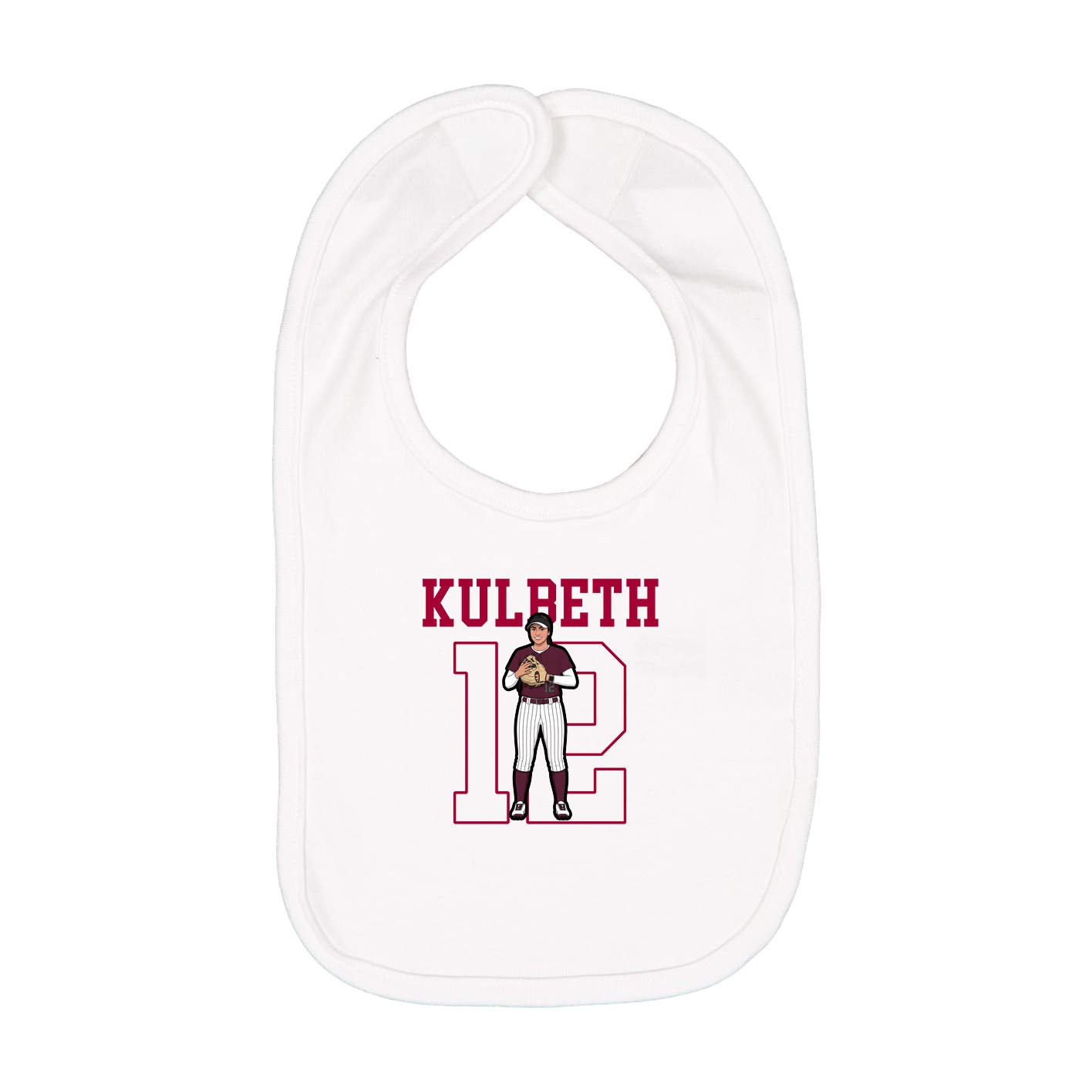 Infant Bib — Shirsey in White