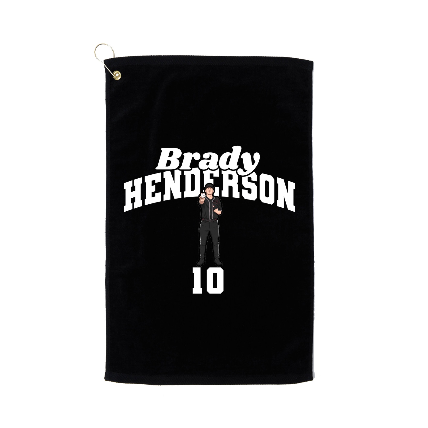 Golf Towel — Signature Arch in Black