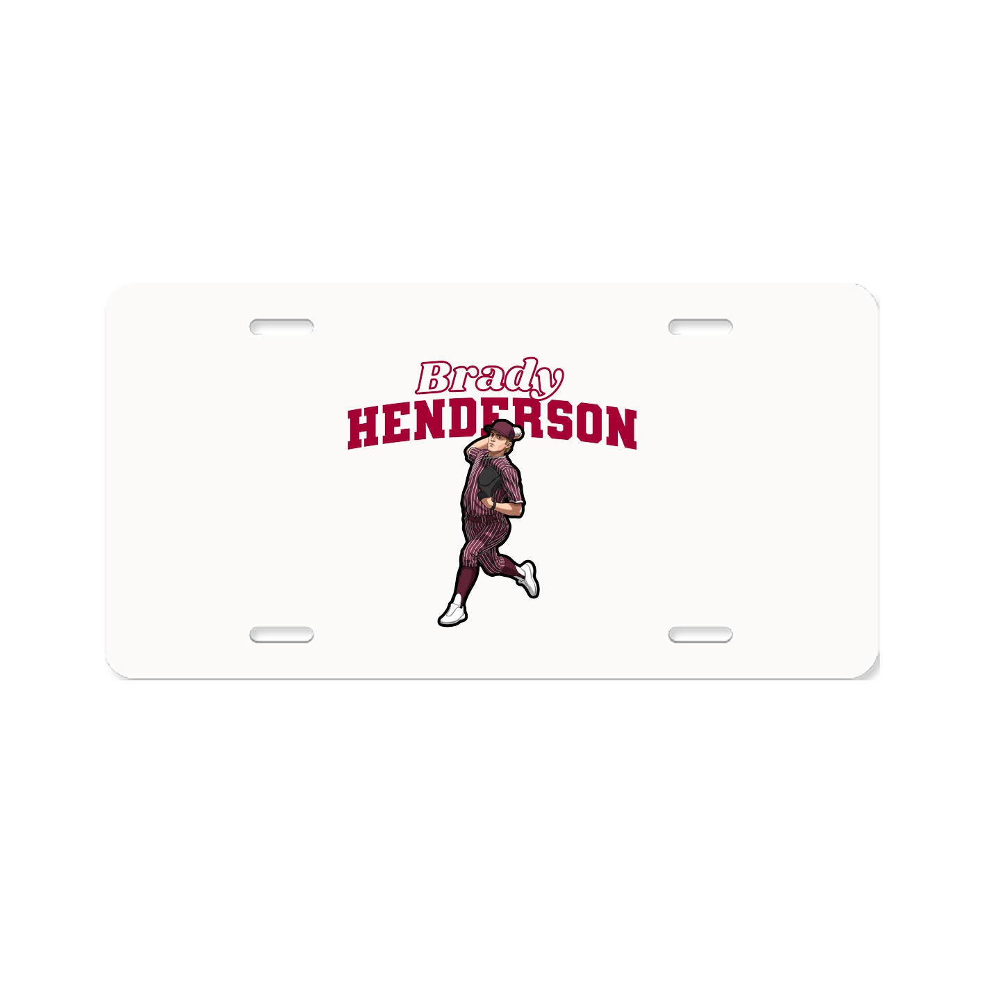 License Plate — Name Arch in Classic
