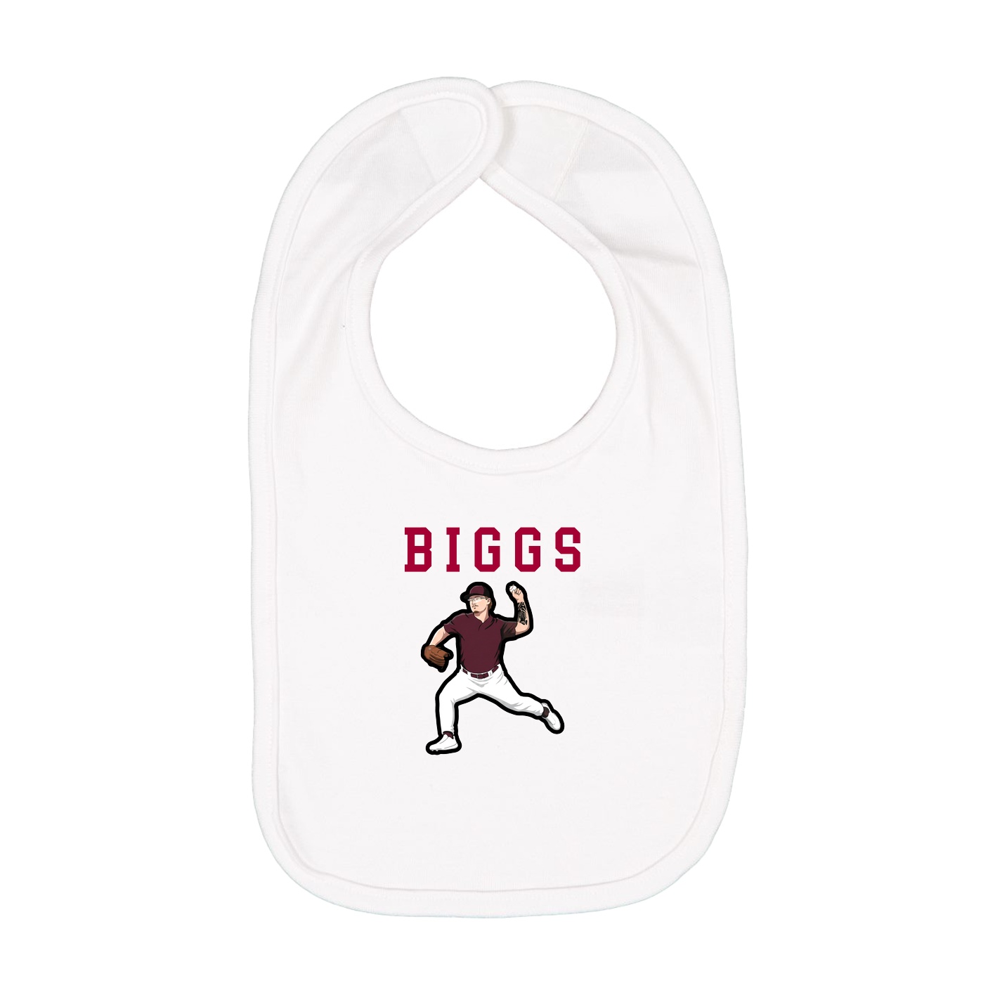 Infant Bib — Shirsey in White