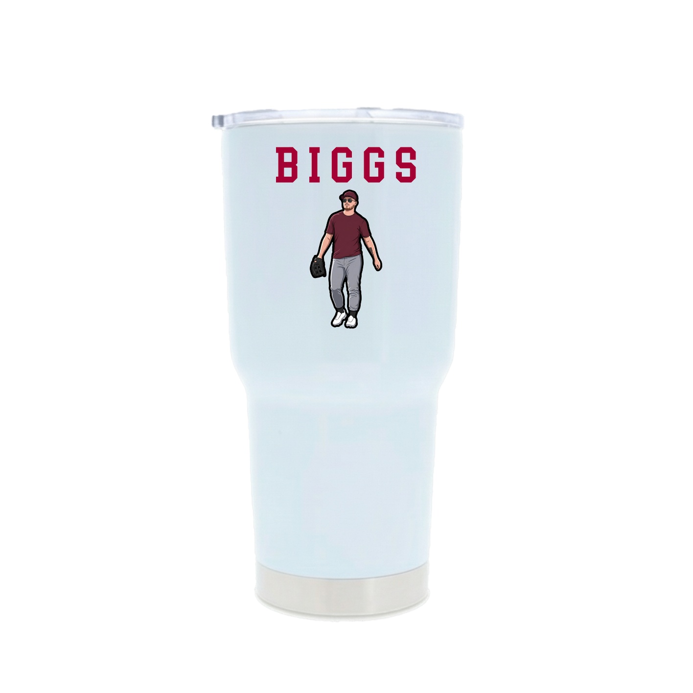 30oz Stainless Steel Tumbler — Shirsey in White