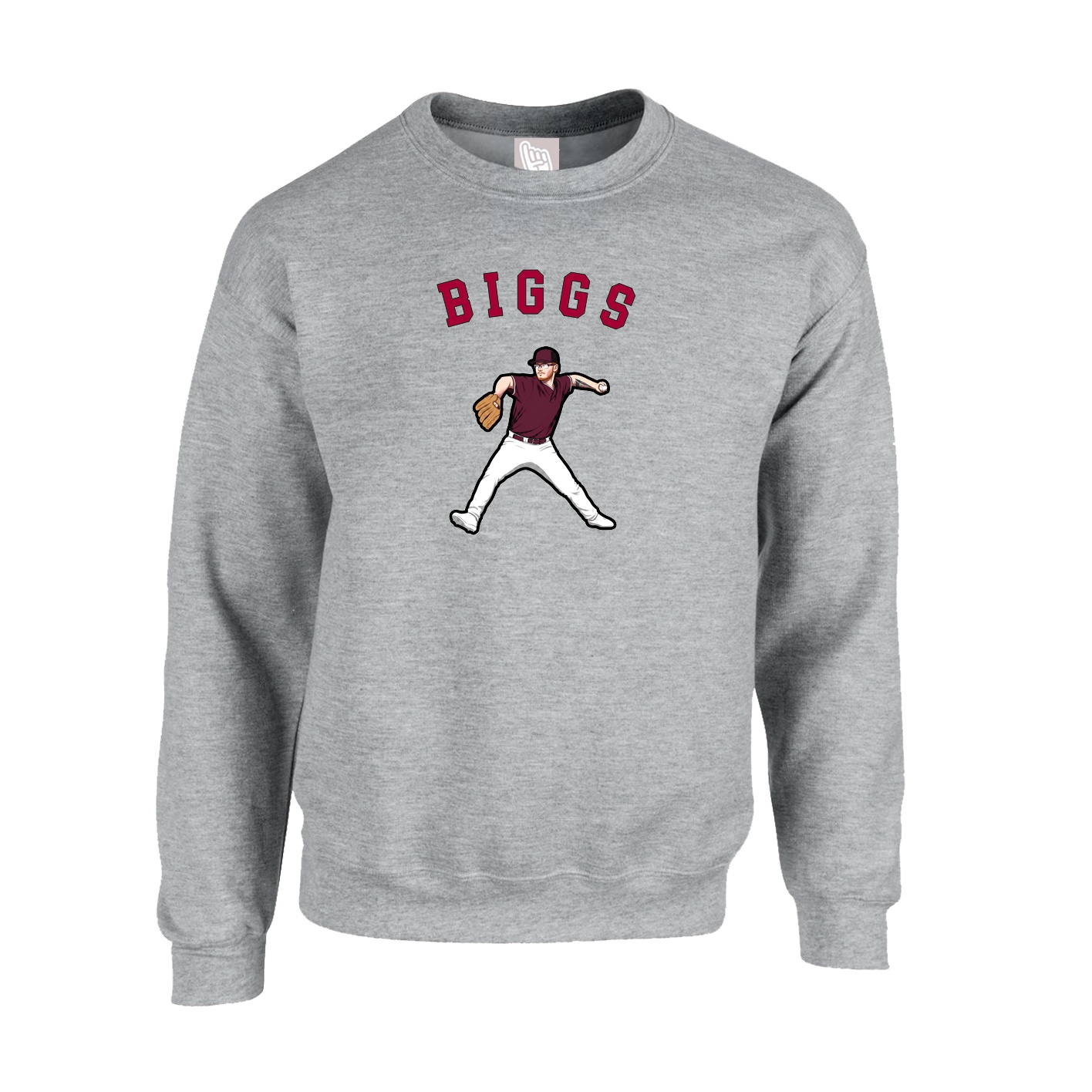 Fleece Crew — Shirsey Arch in Grey