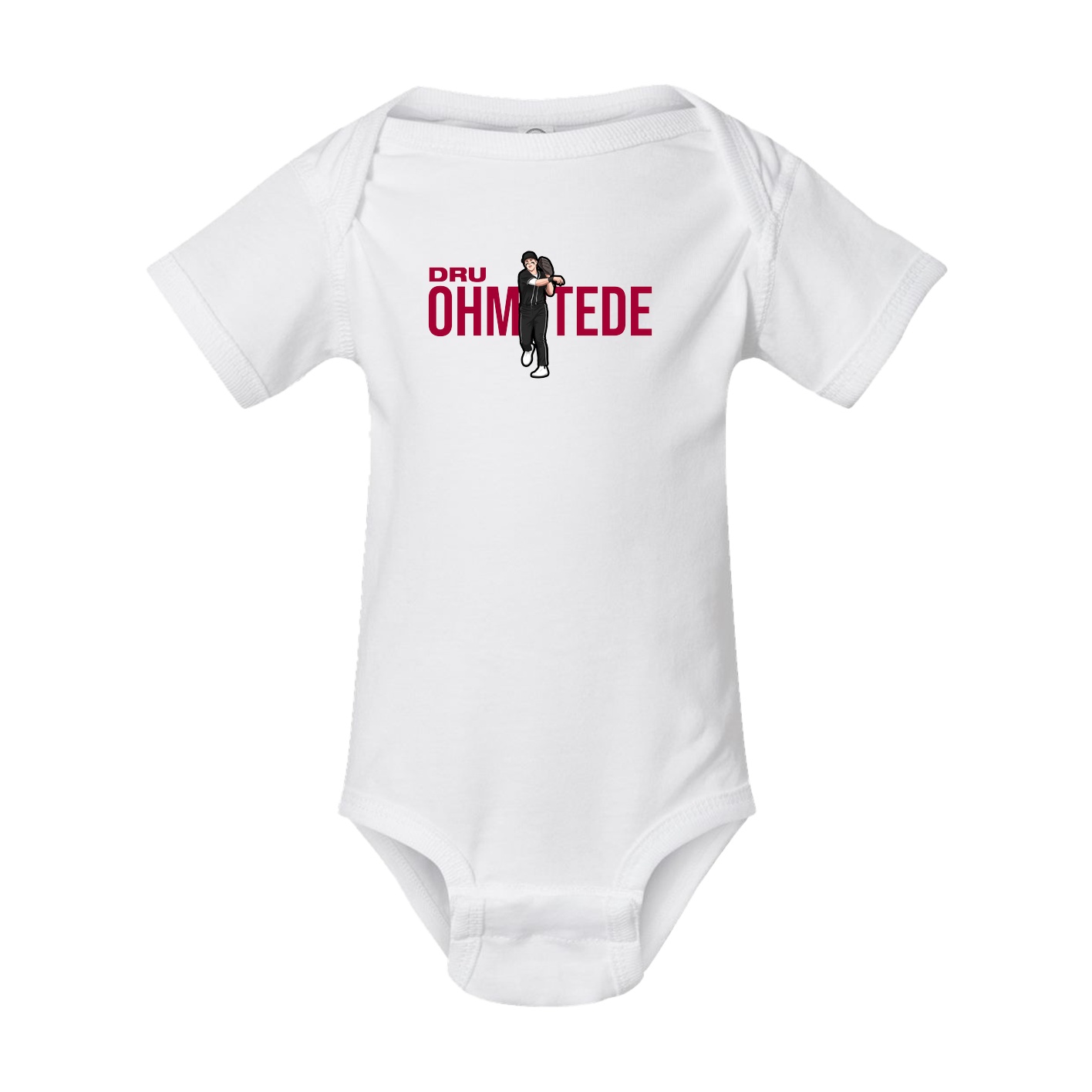 Baby Onesie — Player Name in White