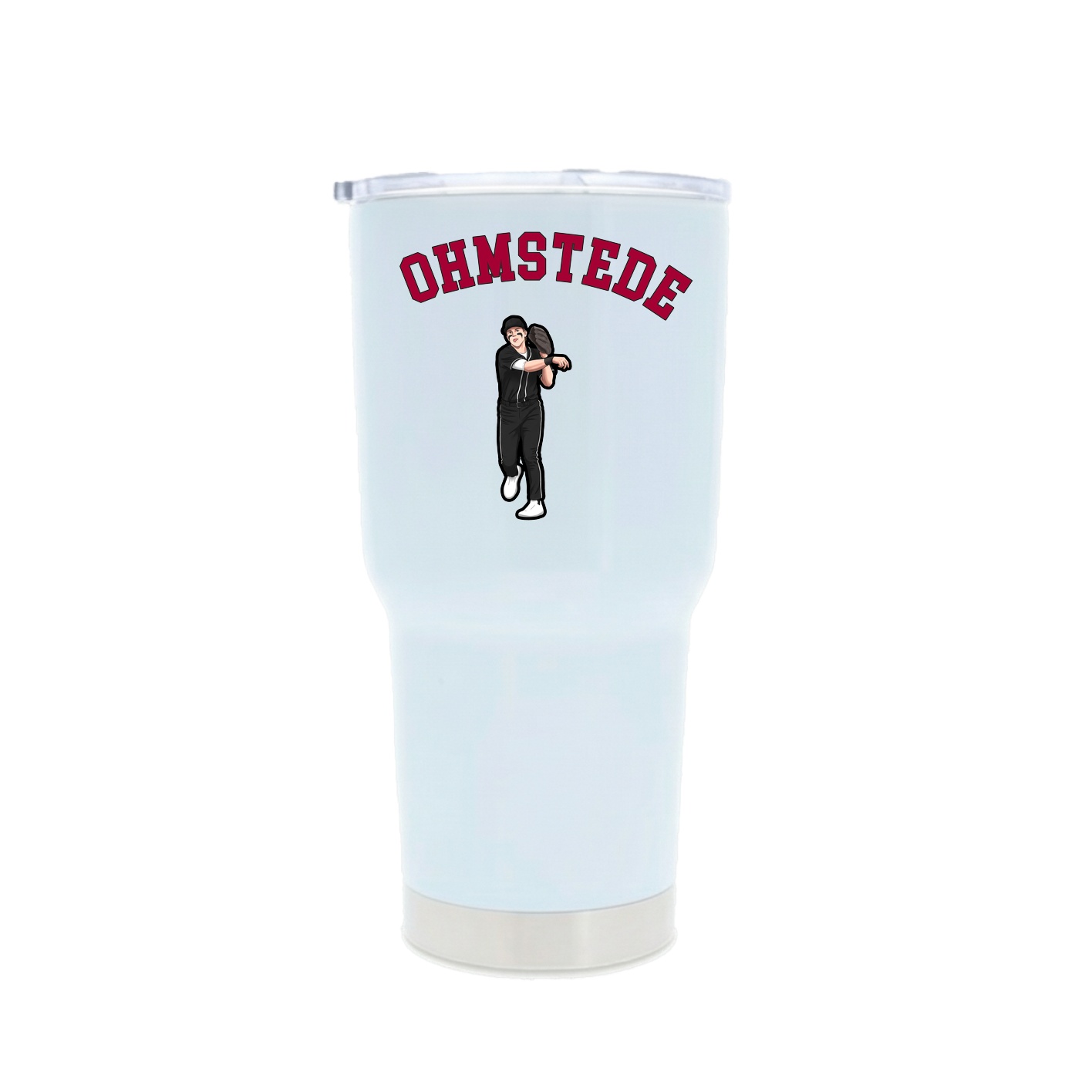 30oz Stainless Steel Tumbler — Shirsey Arch in White