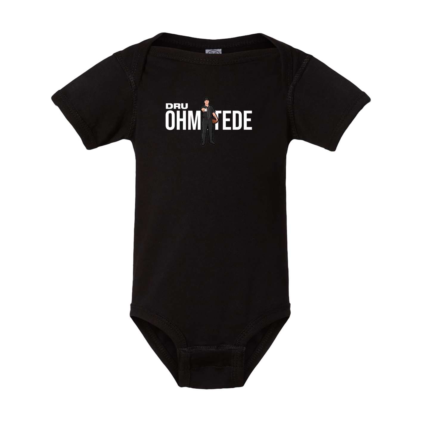 Baby Onesie — Player Name in Black