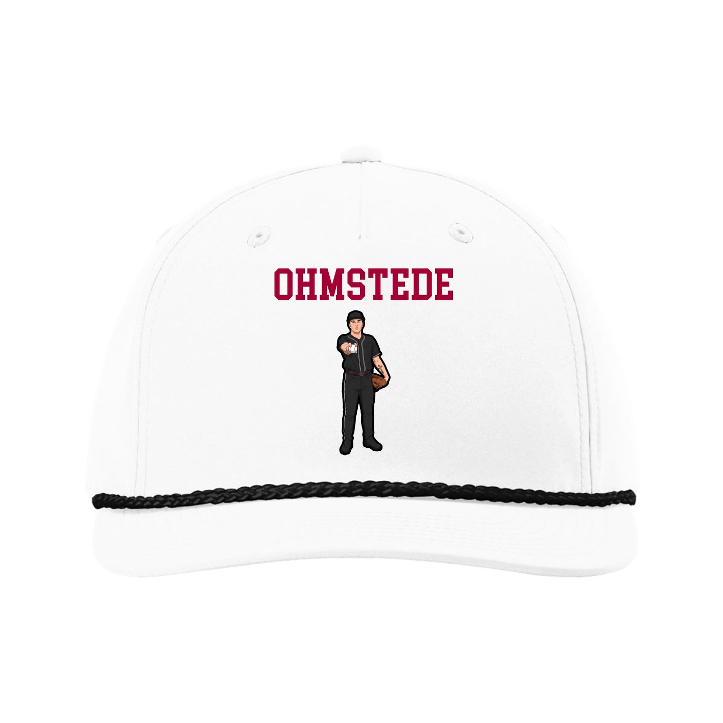 Five-Panel Classic Rope Cap — Shirsey in White