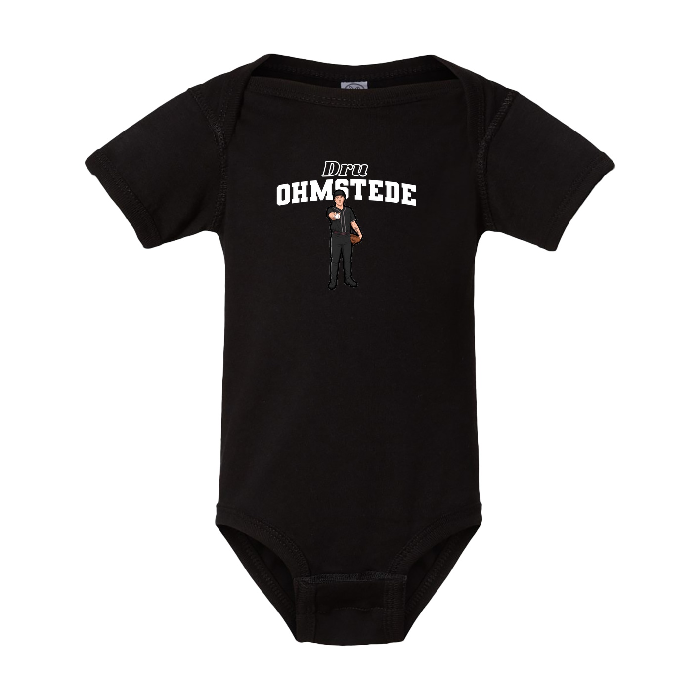 Baby Onesie — Name Arch in Black