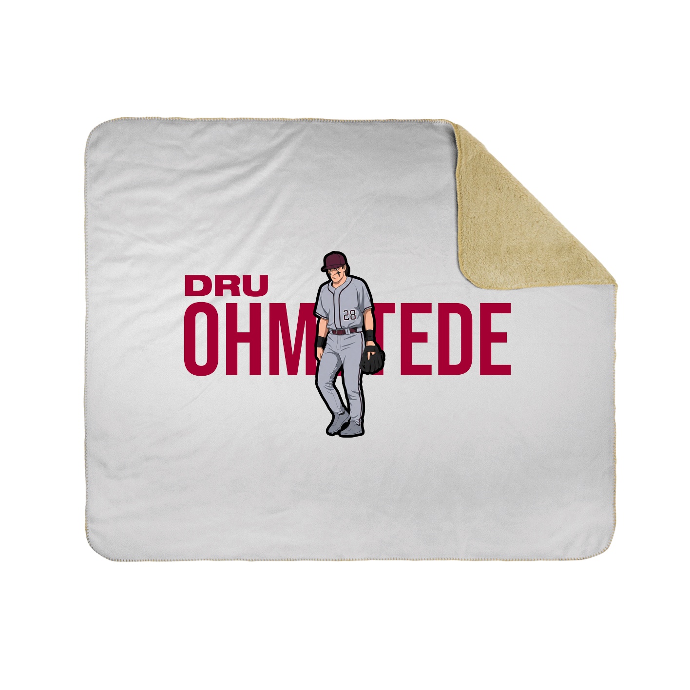 Throw Blanket — Player Name in White