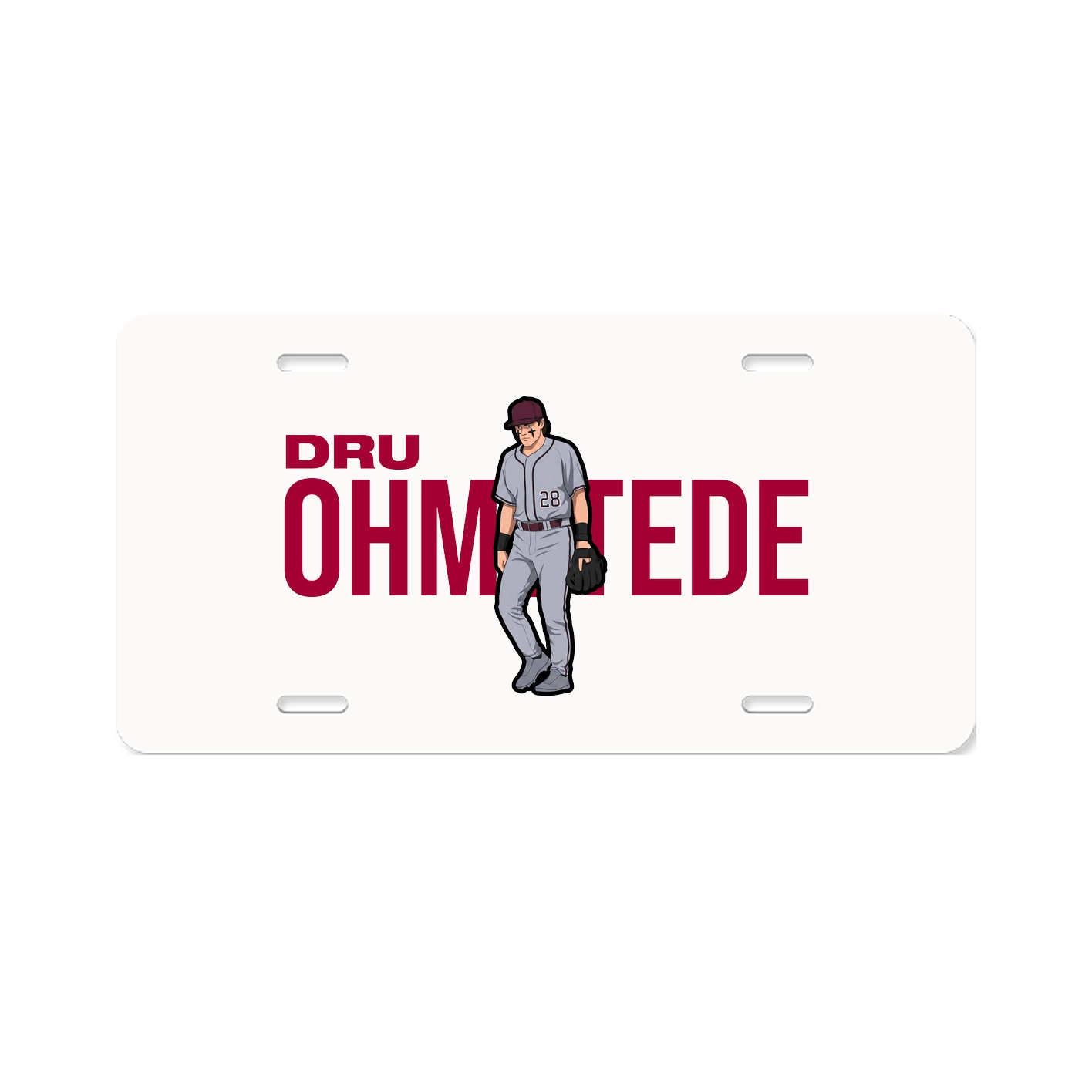 License Plate — Player Name in Classic