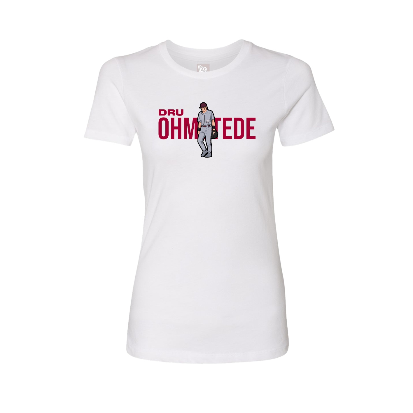 Womens Tee — Player Name in White