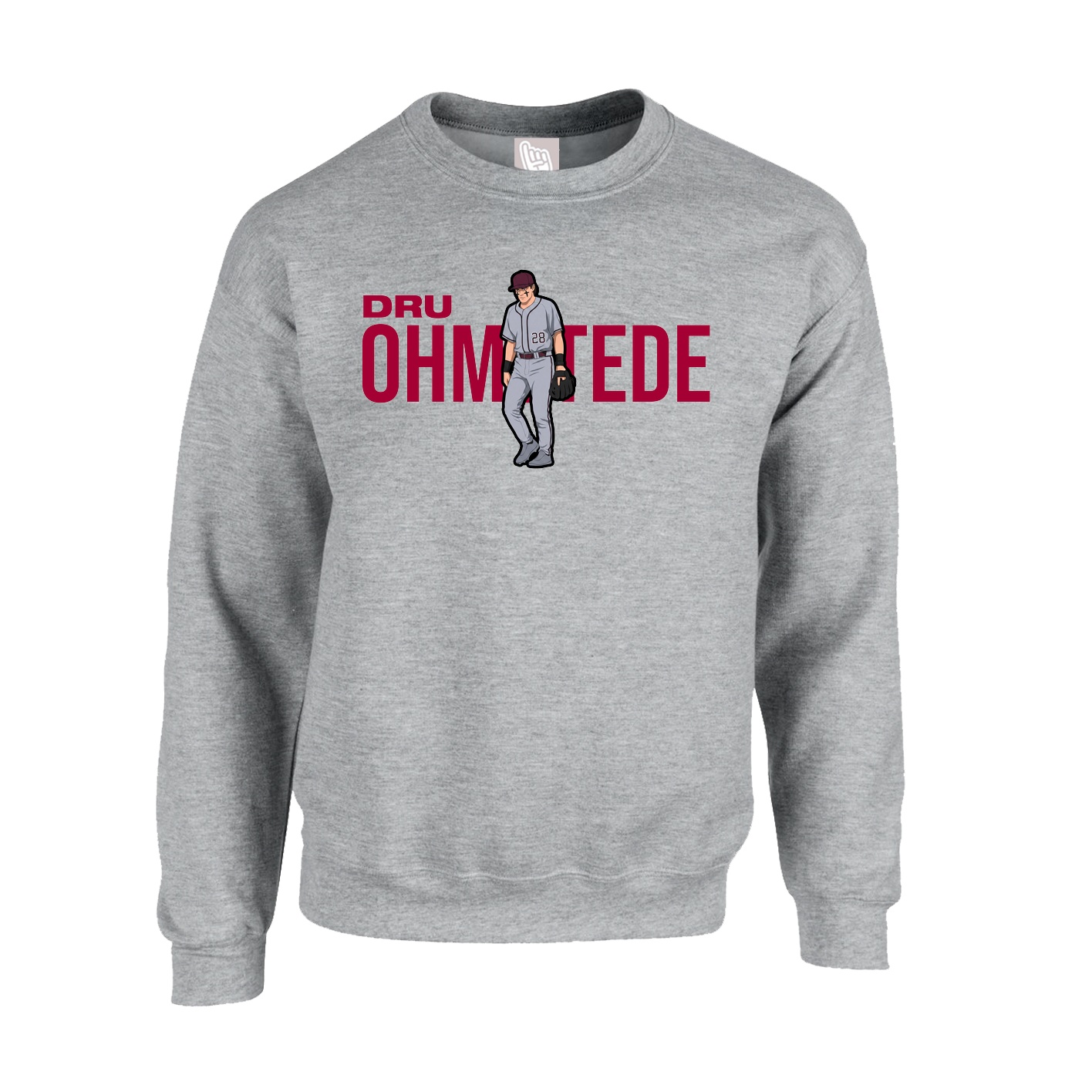 Fleece Crew — Player Name in Grey