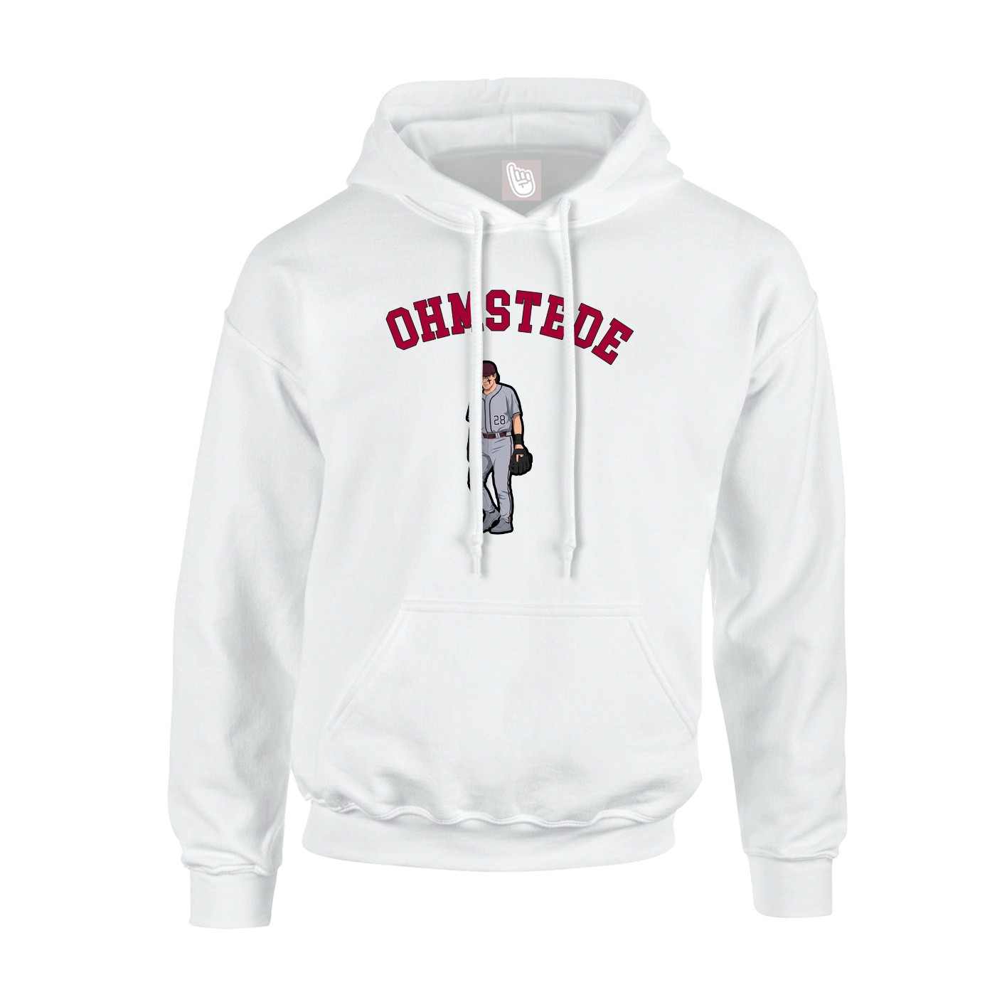 Hoodie — Shirsey Arch in White