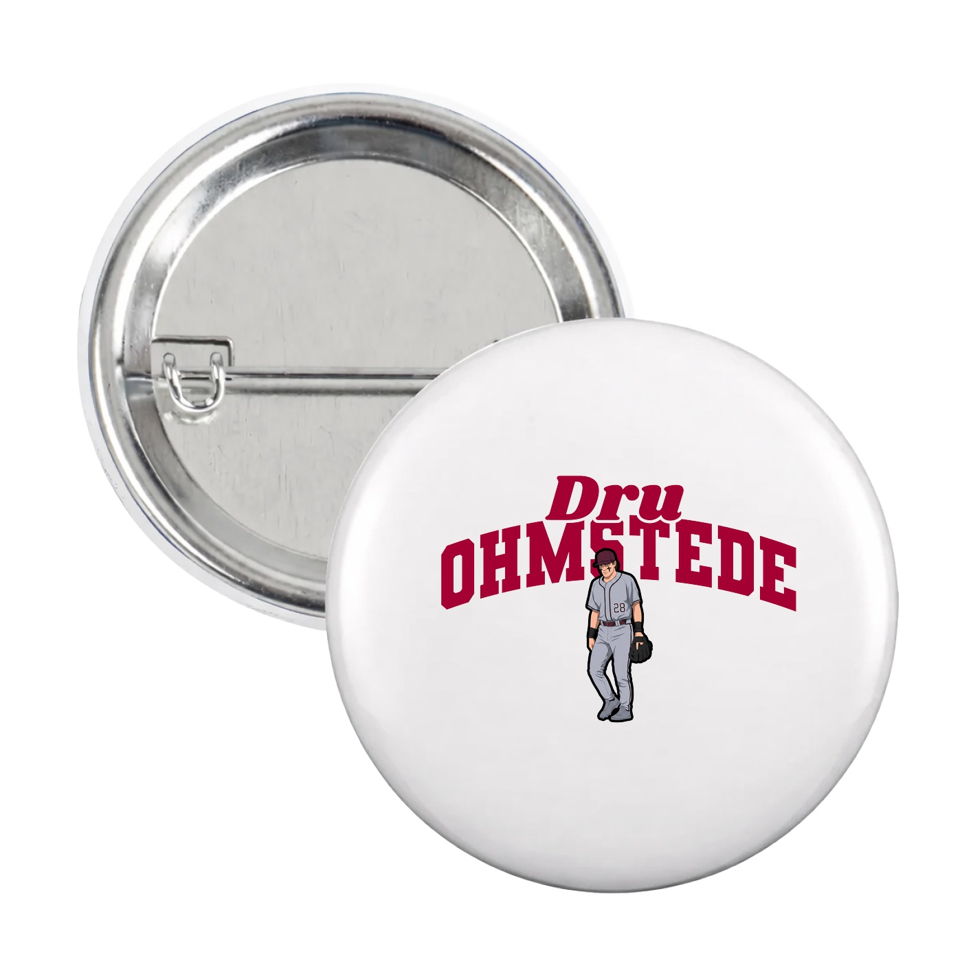Game Day Button — Signature Arch in White