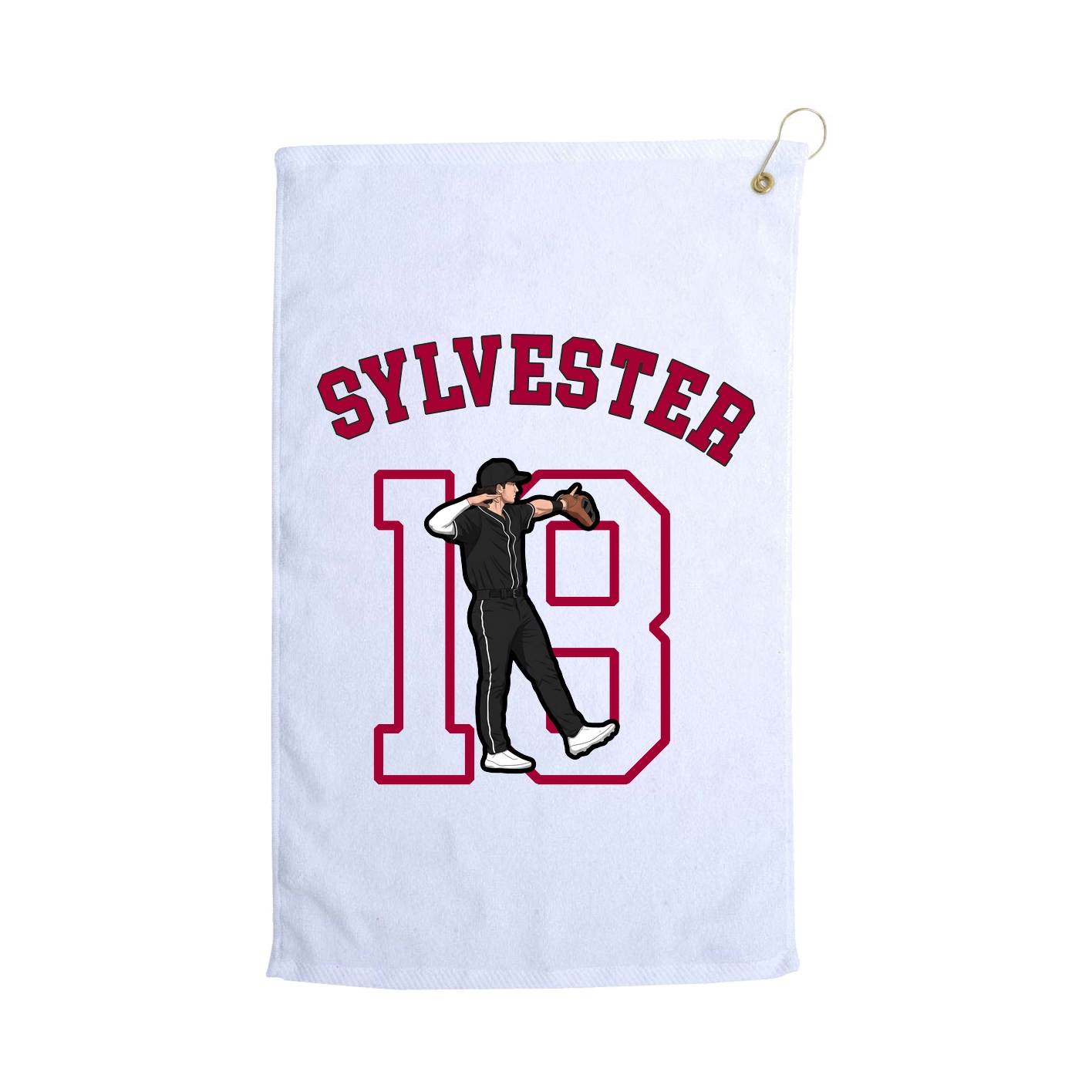 Golf Towel — Shirsey Arch in White
