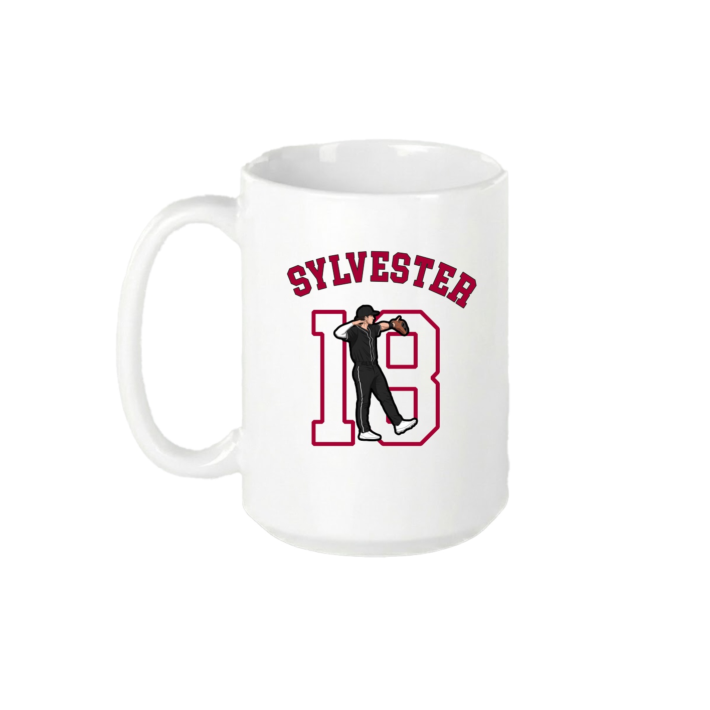 15oz Coffee Mug — Shirsey Arch in White