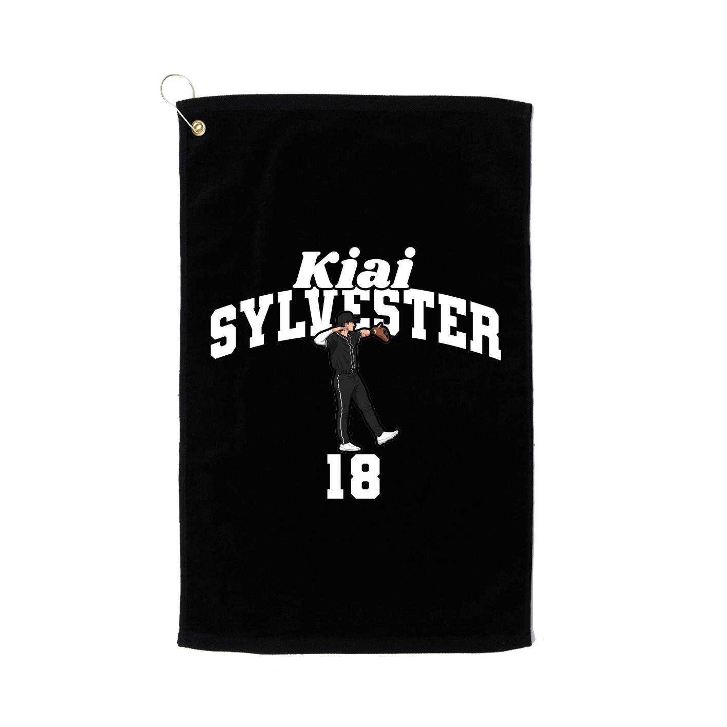 Golf Towel — Signature Arch in Black