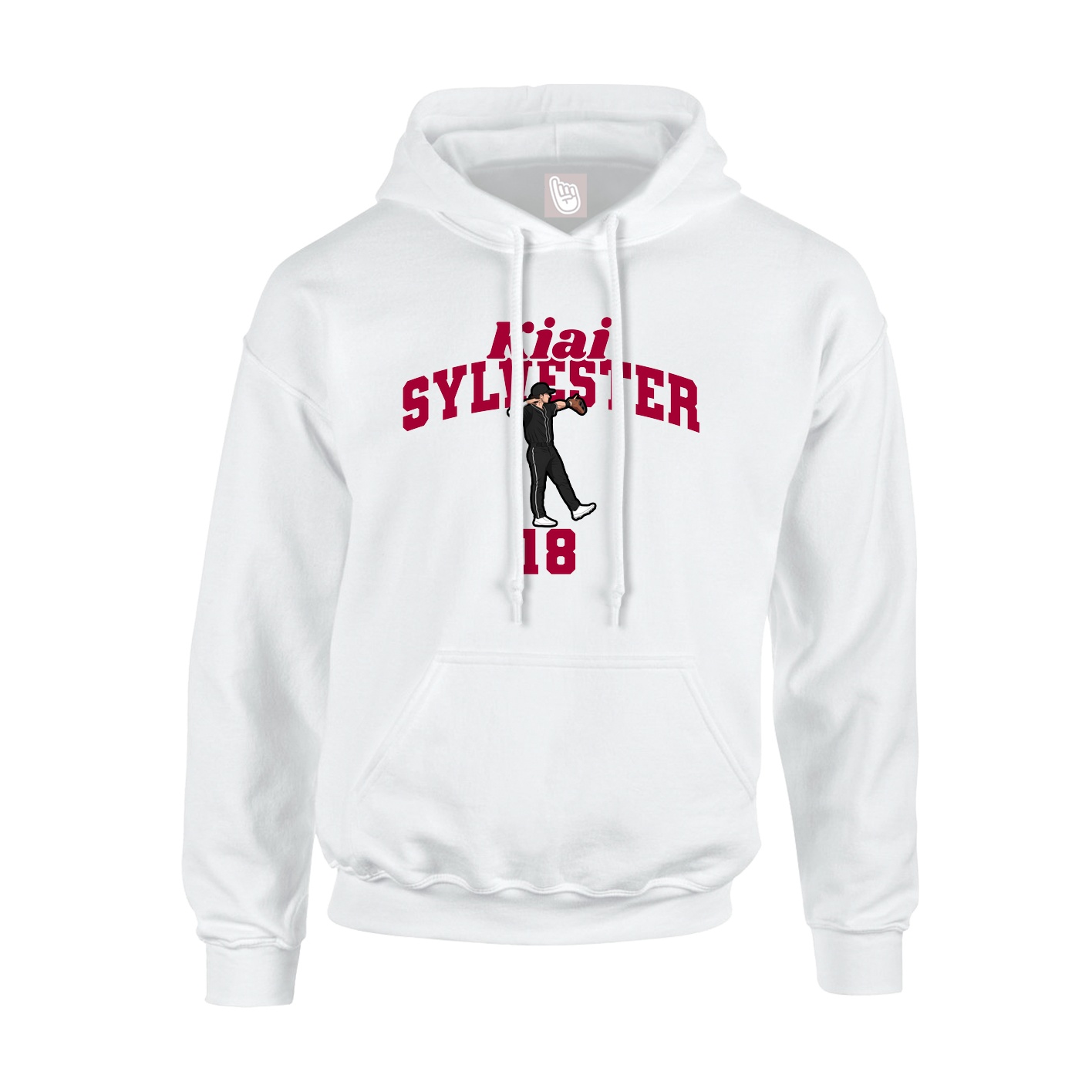 Hoodie — Signature Arch in White