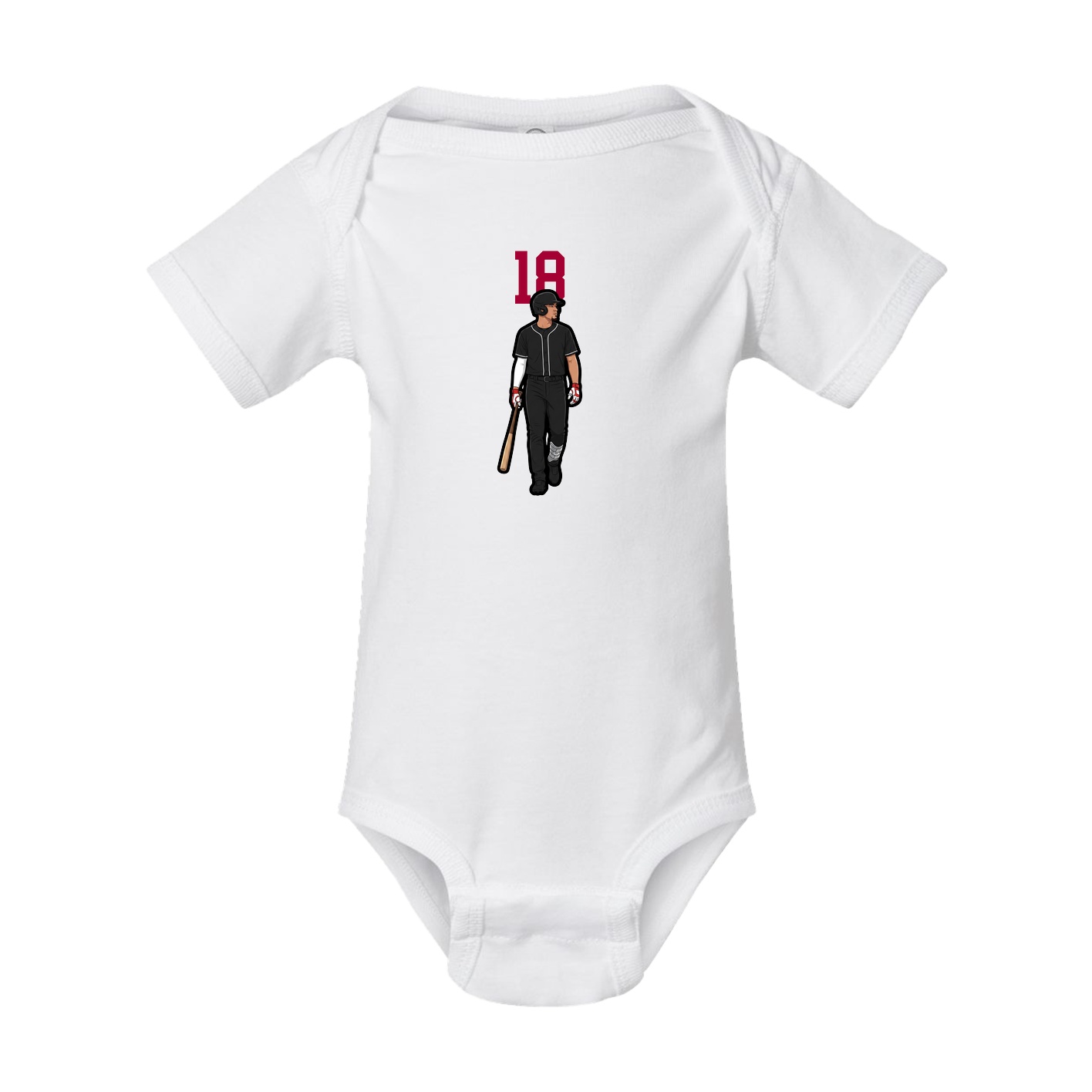 Baby Onesie — Number Top in White