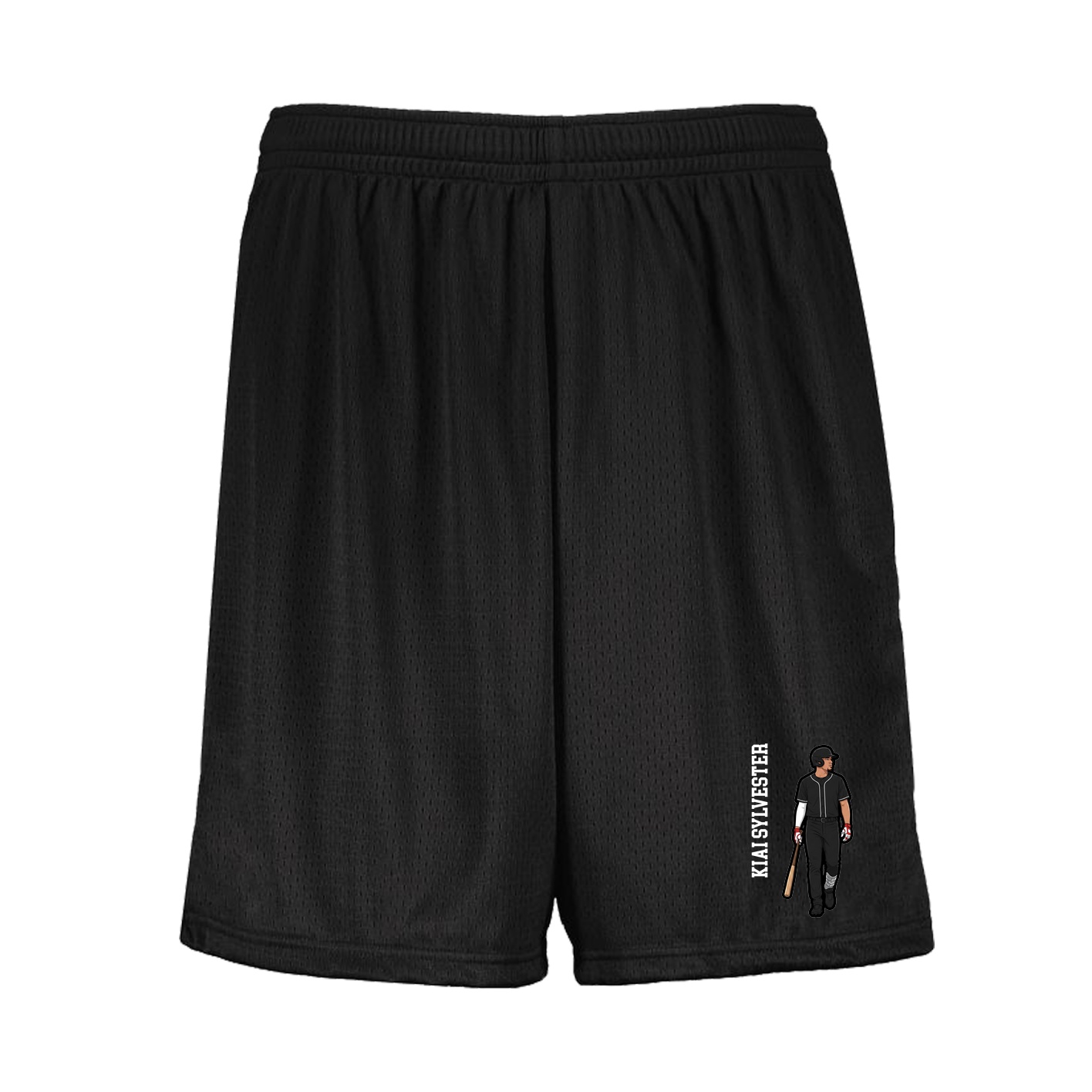 Shorts — Name Vertical in Black