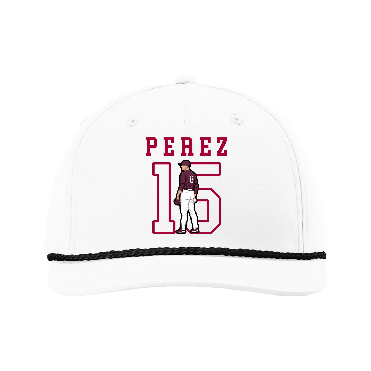 Five-Panel Classic Rope Cap — Shirsey in White