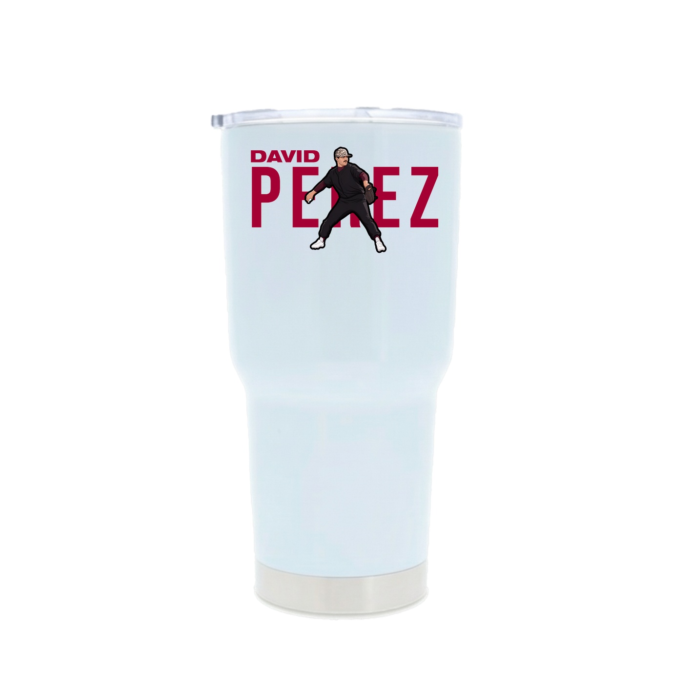 30oz Stainless Steel Tumbler — Player Name in White