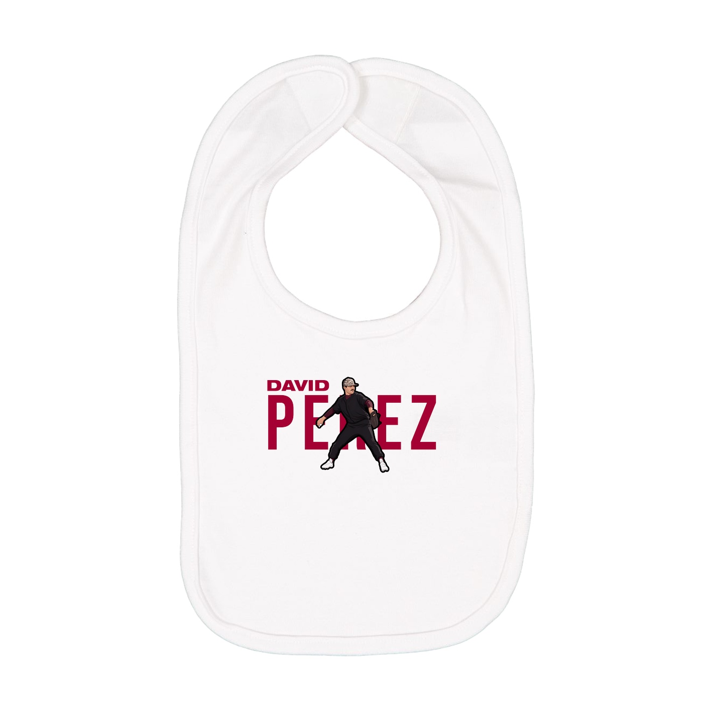 Infant Bib — Player Name in White