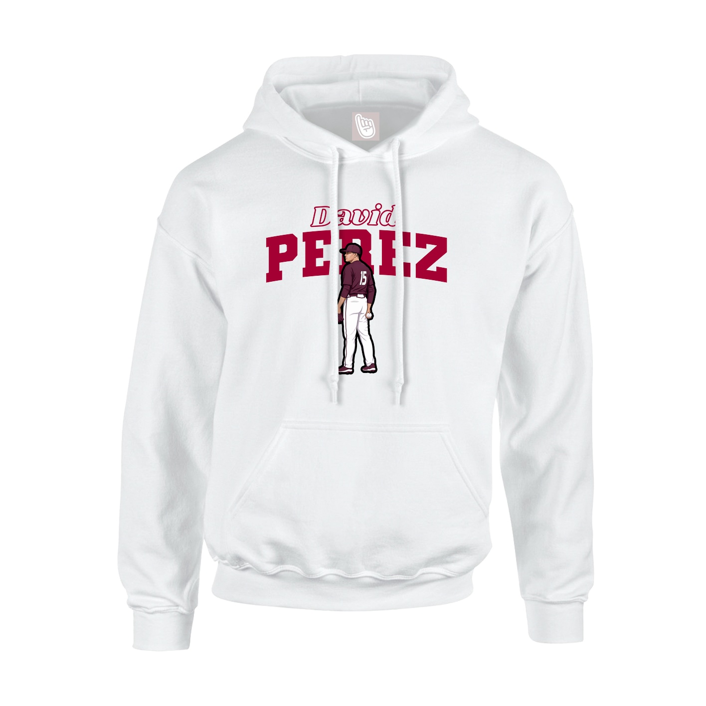 Hoodie — Name Arch in White