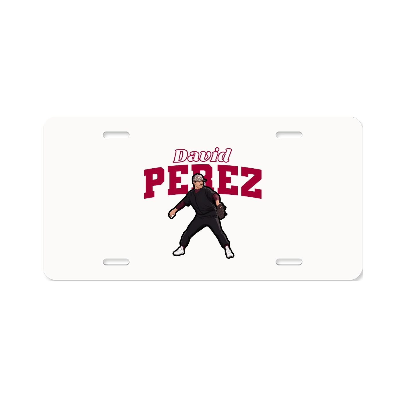 License Plate — Name Arch in Classic