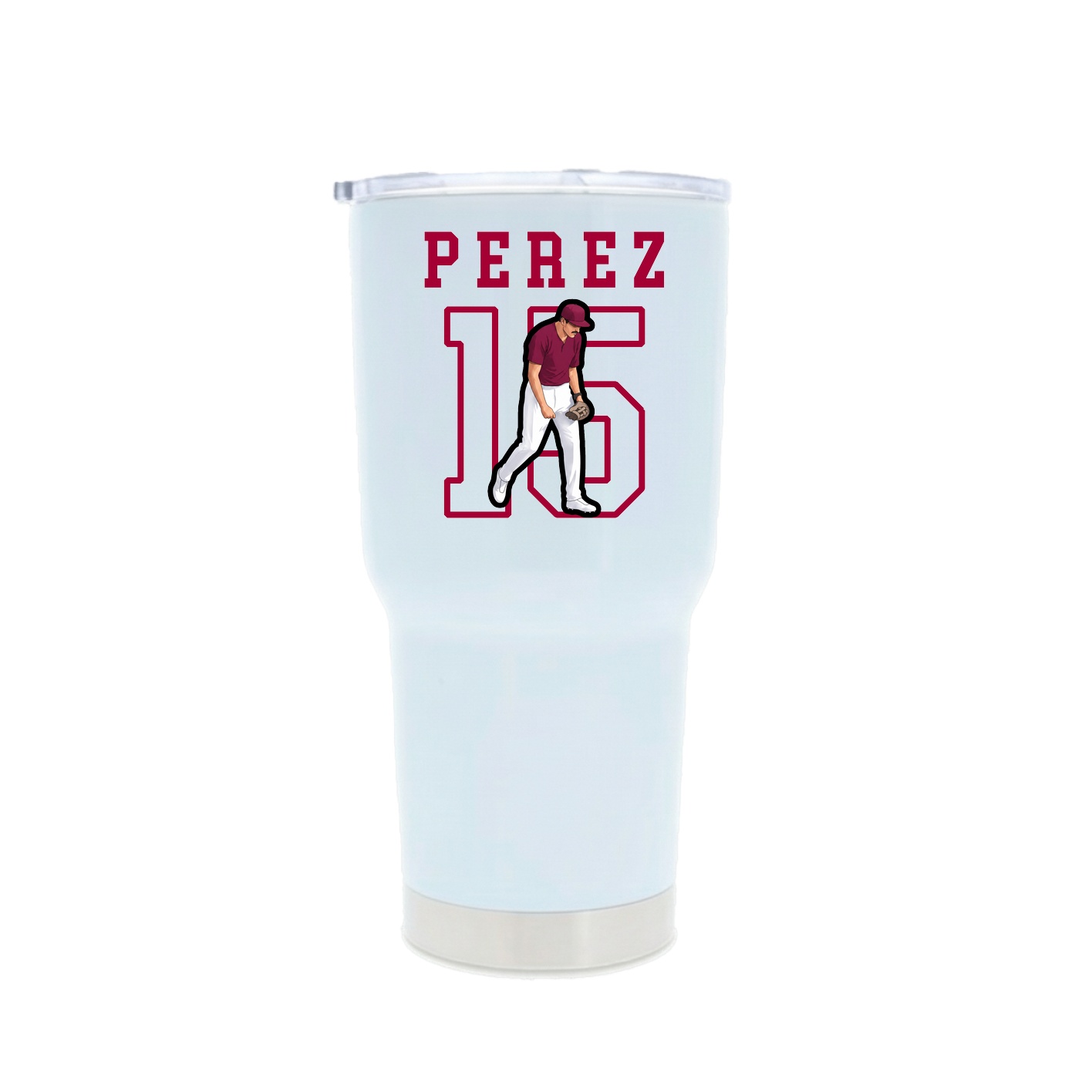 30oz Stainless Steel Tumbler — Shirsey in White