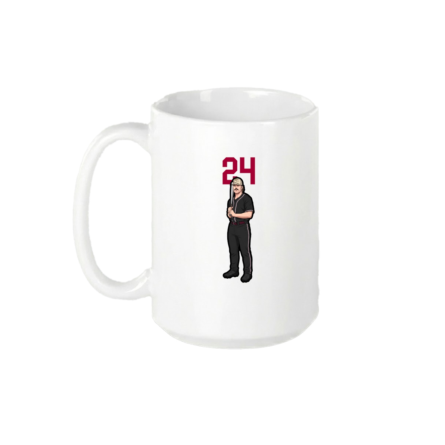 15oz Coffee Mug — Number Top in White
