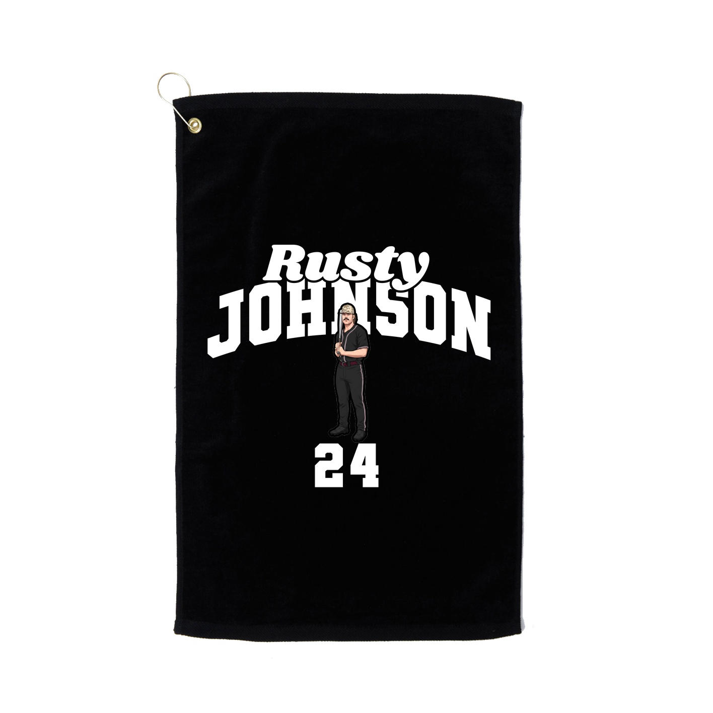 Golf Towel — Signature Arch in Black