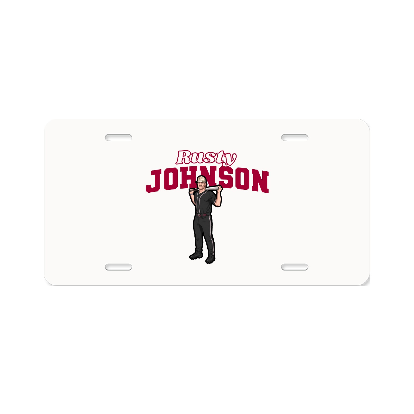 License Plate — Name Arch in Classic