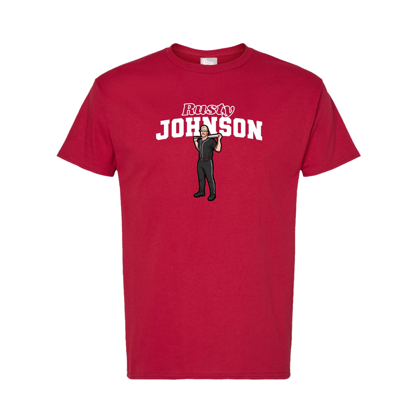 Tee — Name Arch in Crimson