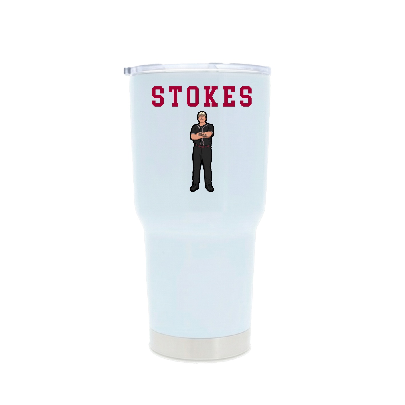 30oz Stainless Steel Tumbler — Shirsey in White