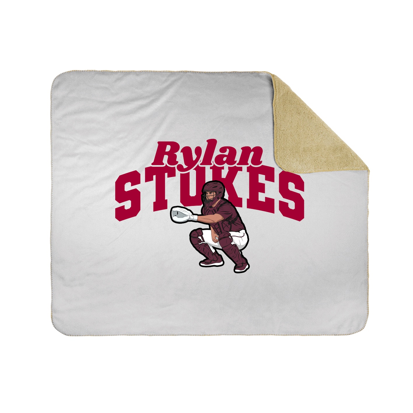 Throw Blanket — Signature Arch in White