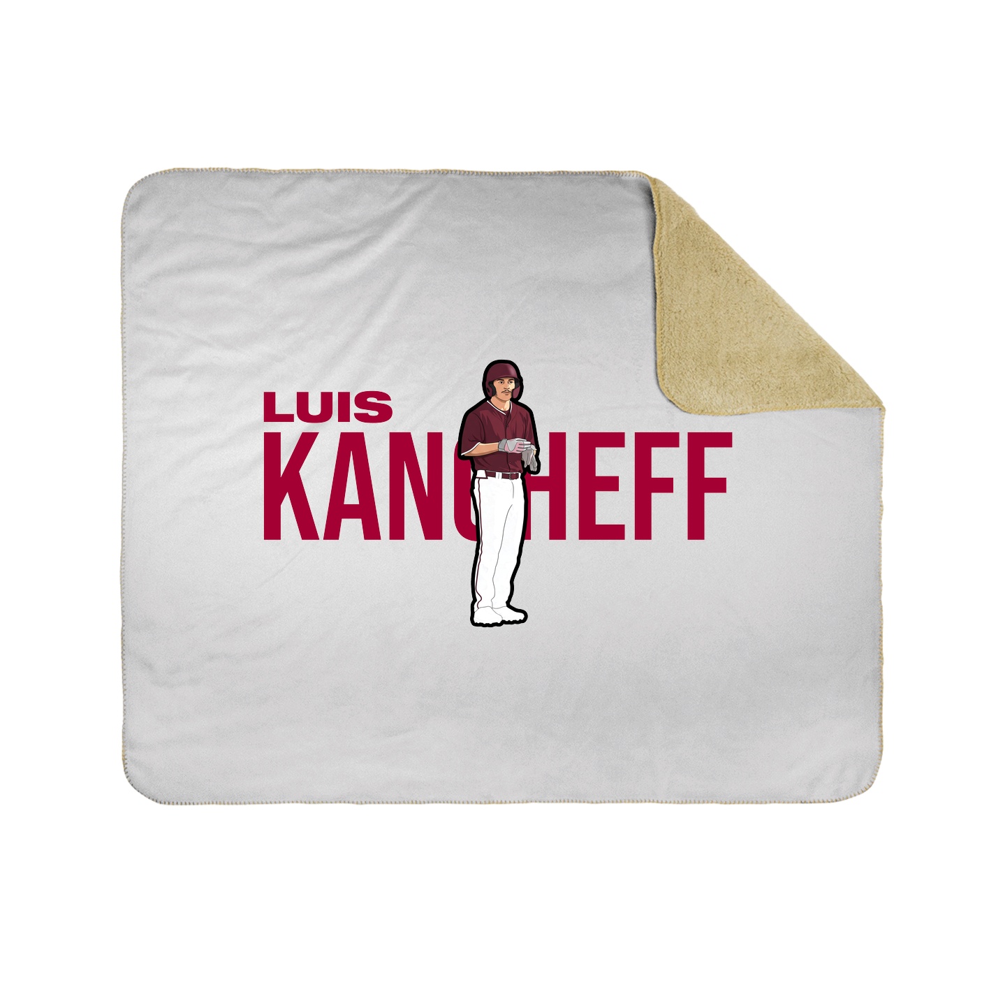 Throw Blanket — Player Name in White