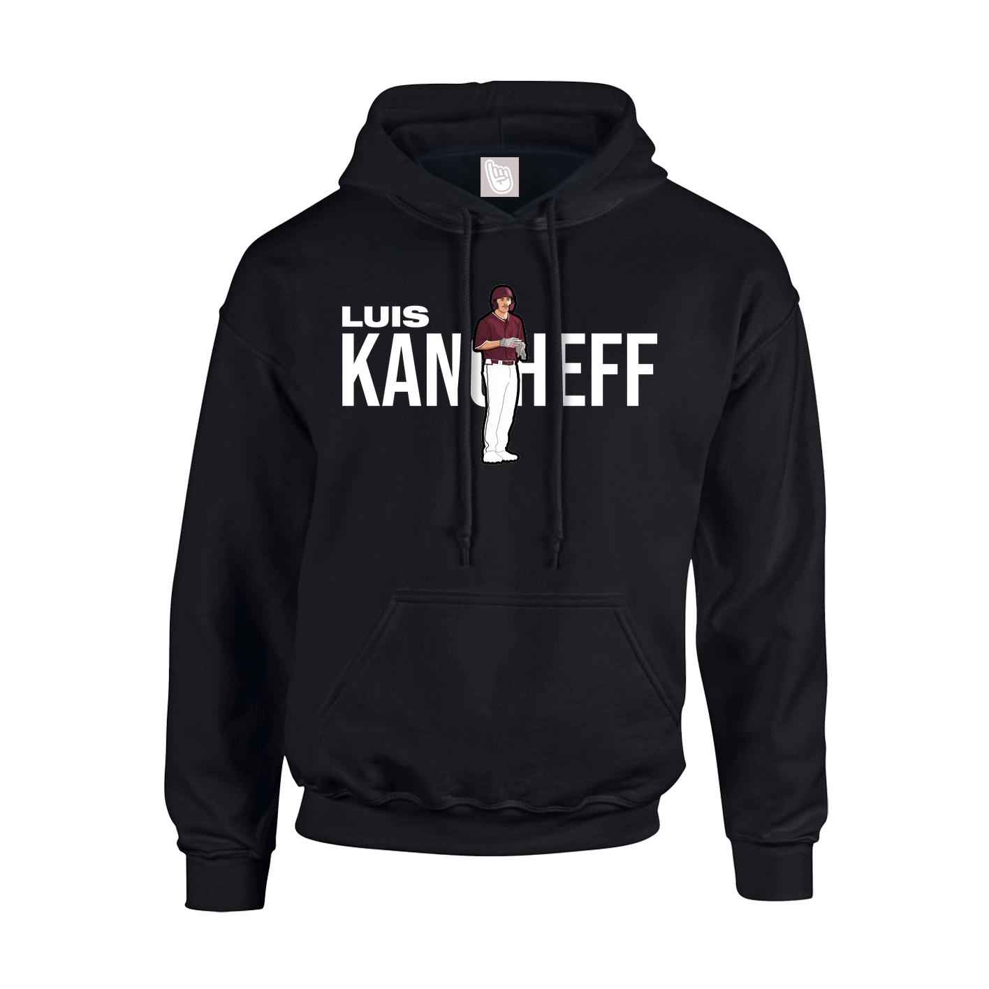 Youth Hoodie — Player Name in Black