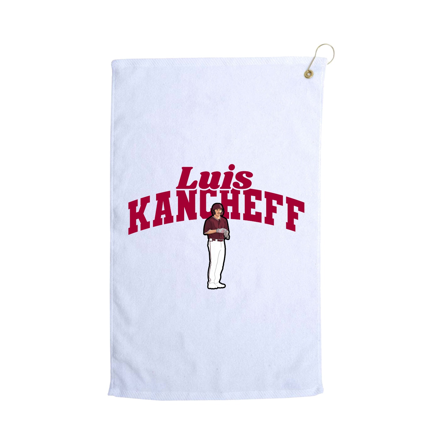 Golf Towel — Signature Arch in White
