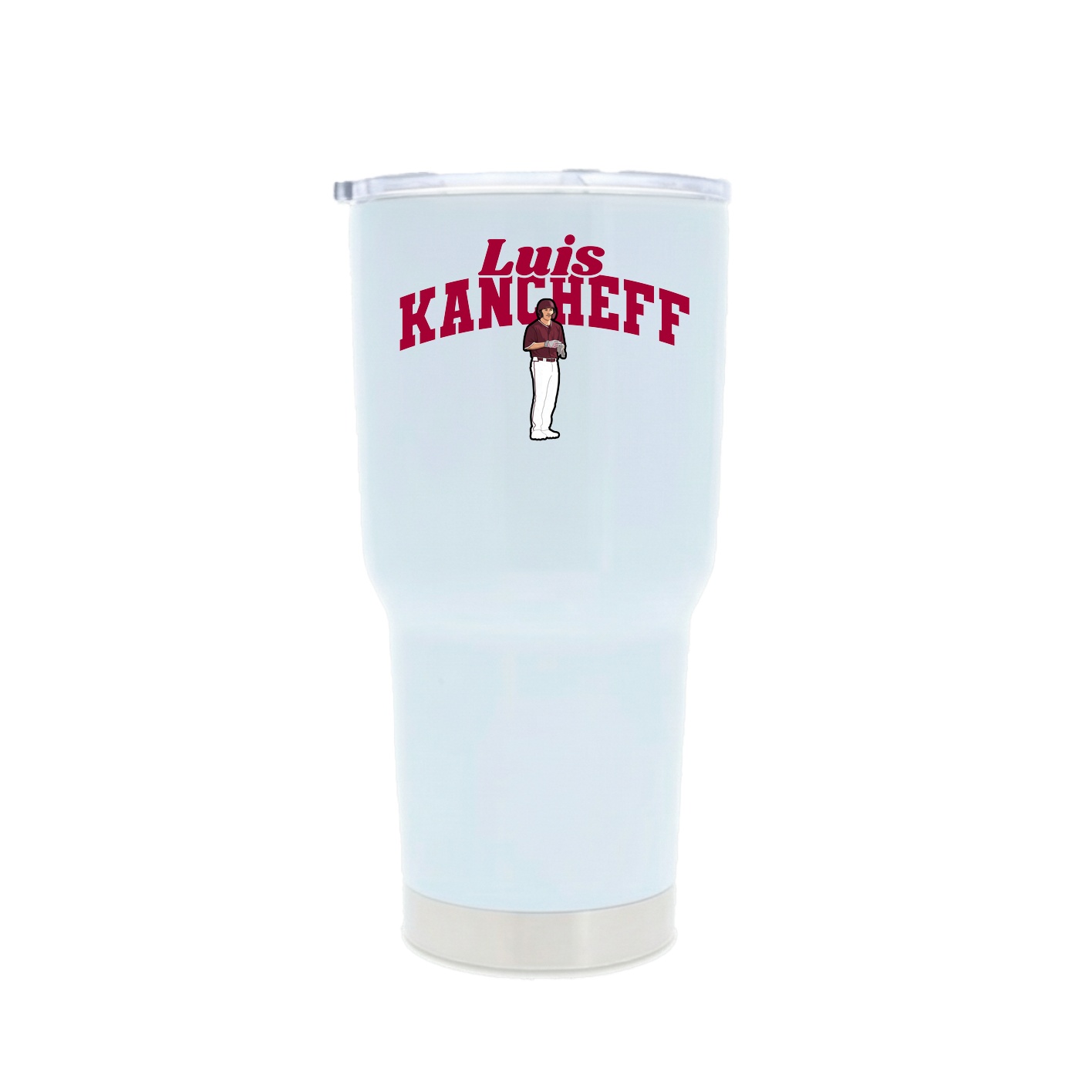 30oz Stainless Steel Tumbler — Signature Arch in White