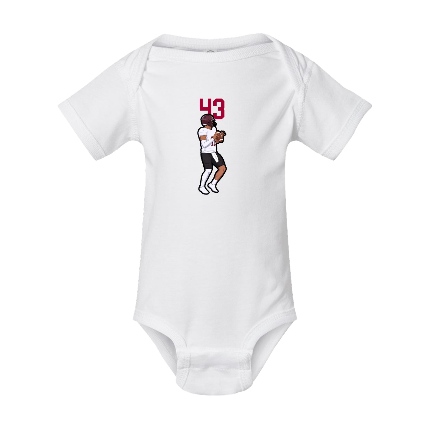 Baby Onesie — Number Top in White