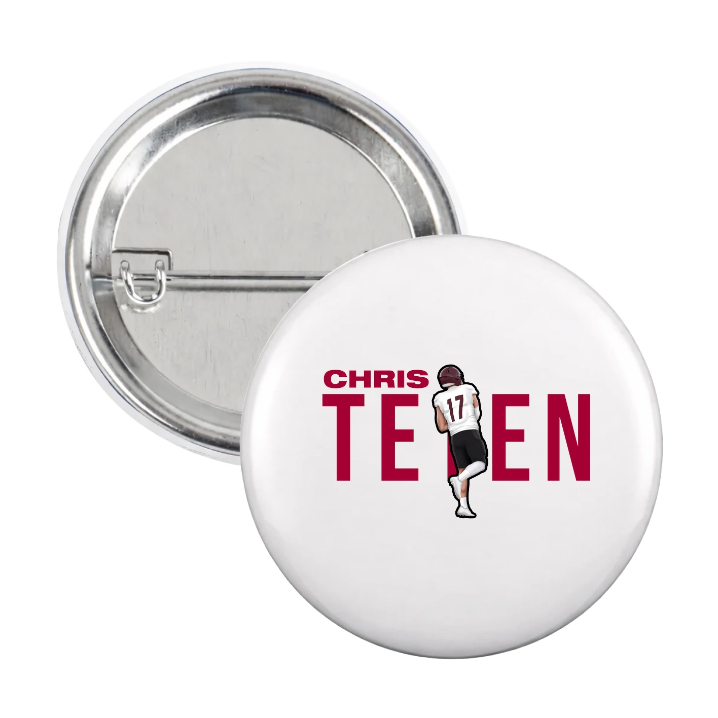 Game Day Button — Player Name in White