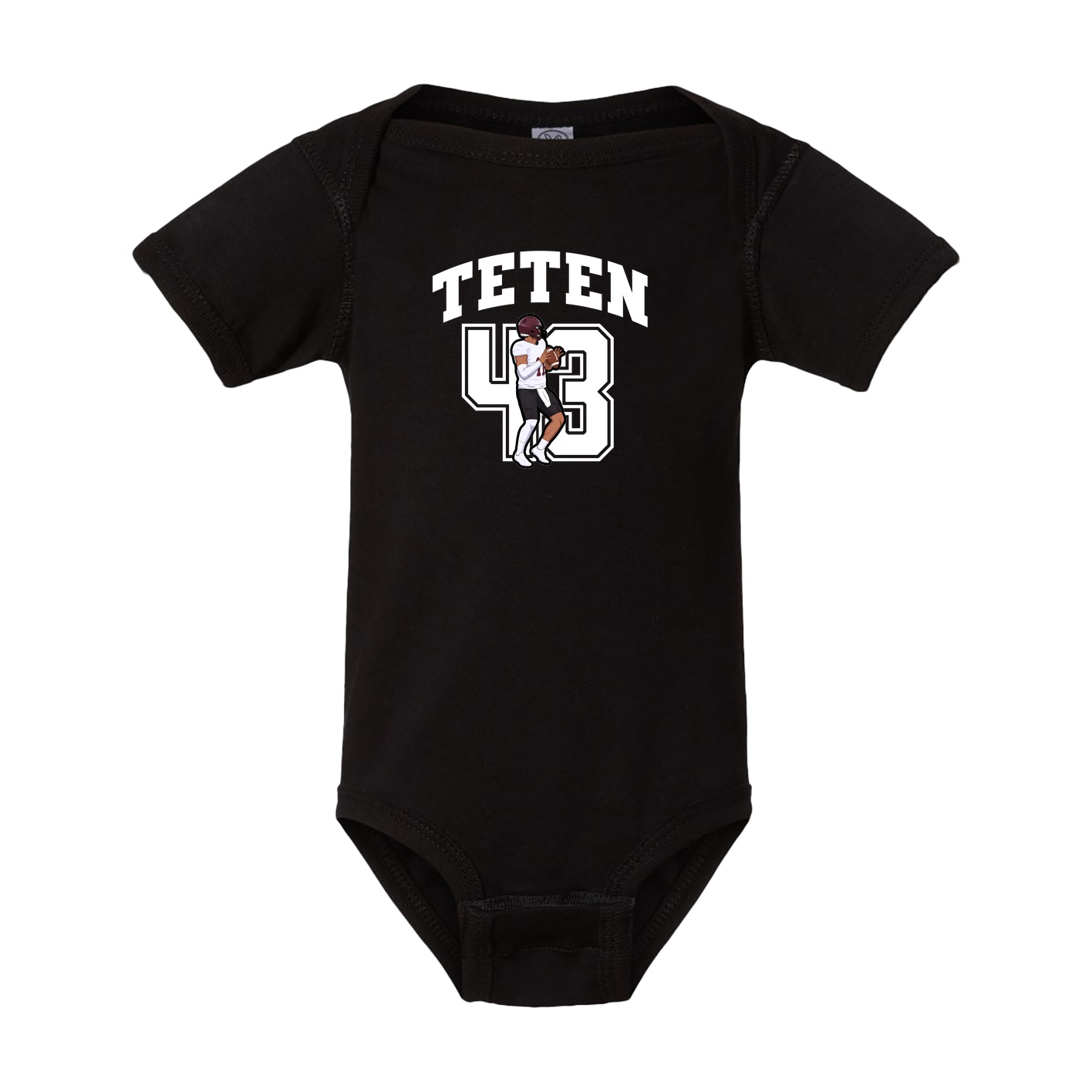 Baby Onesie — Number in Black