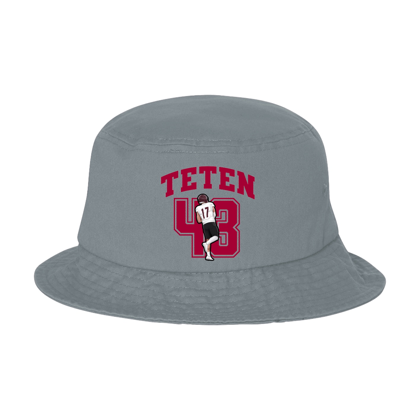 Bucket Cap — Number in Grey