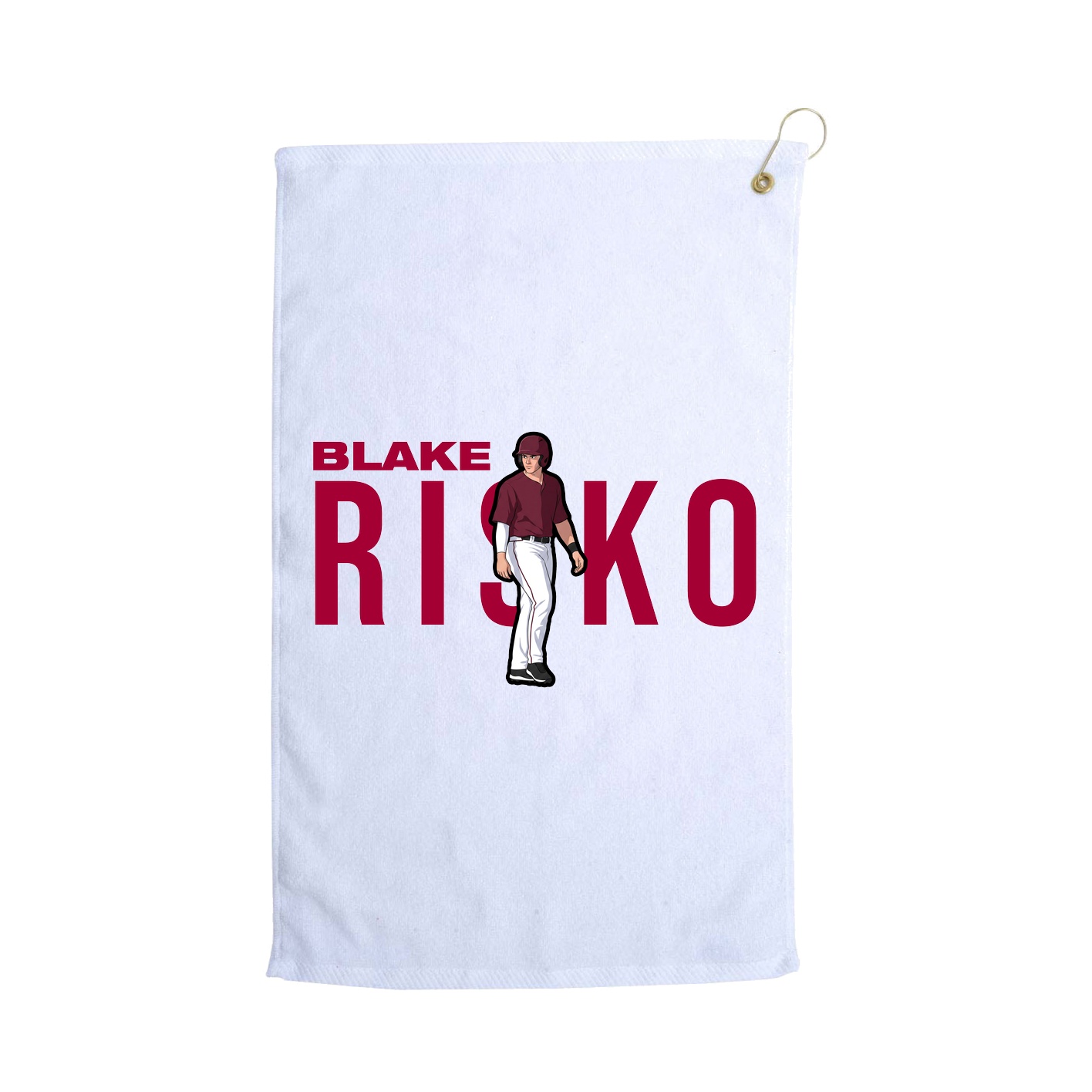Golf Towel — Player Name in White