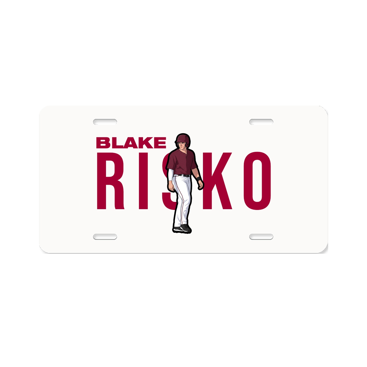 License Plate — Player Name in Classic