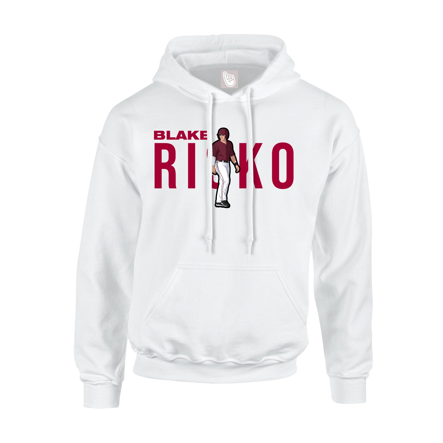 Hoodie — Player Name in White