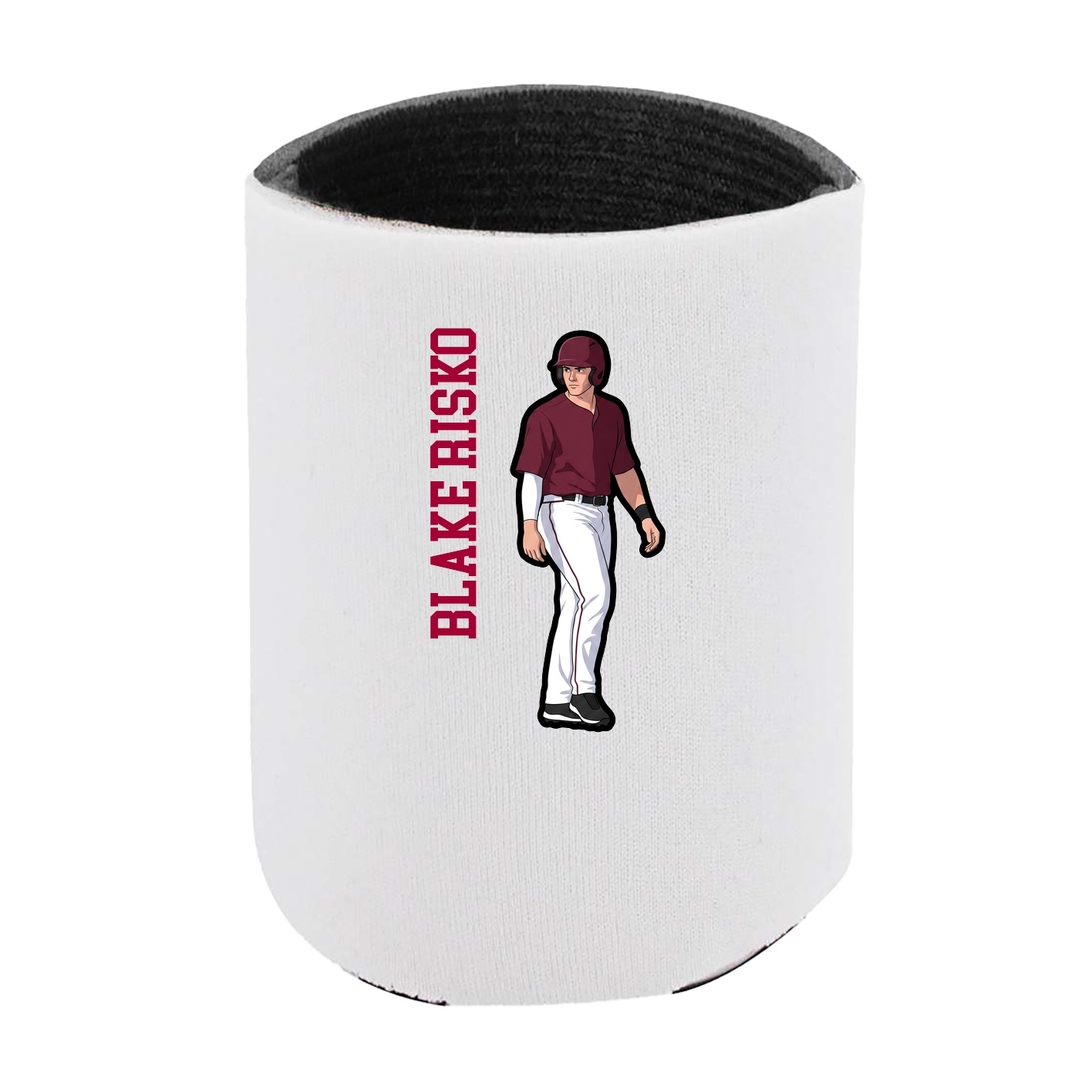Can Holder — Name Vertical in White